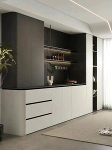 Gabinete de exhibición de madera Juego de muebles de restaurante Cafetería de lujo Mostrador de bar - Product Image 4