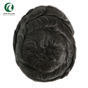 Sistema de Reemplazo <span class=keywords><strong>Capilar</strong></span> para <span class=keywords><strong>Hombre</strong></span>, Peluca Masculina de Doble Nudo, Cabello Humano Indio, <span class=keywords><strong>Prótesis</strong></span> <span class=keywords><strong>Capilar</strong></span> Masculina, Gran Venta - Product Image 4