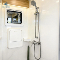 Évier pliable mural léger en acrylique pour camping-car, caravane, bateau, véhicule, salle de bain compacte