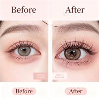 Fournisseur de plateaux de cils, extensions de cils à marque privée, cils inférieurs naturels individuels, faux cils inférieurs doux et légers