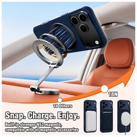 C0259 360 °   Coque de téléphone magnétique antichoc à doublure souple couleur unie pour iPhone 17 Air 16 15 14 13 12 11 18 Pro Max