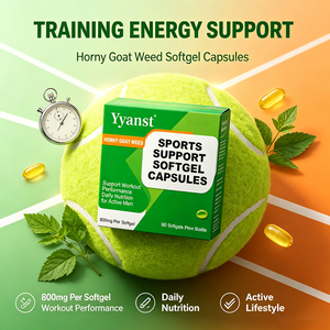 Gélules de soutien sportif à base d'Herbe de chèvre cornée 800mg 90 pièces – Complément nutritionnel quotidien pour la performance sportive des hommes actifs – OEM - Product Image 3