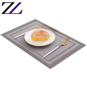 Tapis de table en <span class=keywords><strong>vinyle</strong></span> et pvc effet sublimation, pour salle à manger, 3 pièces, décoration moderne, tapisserie, napperon, linge de table, doré, tapis luxueux, pour <span class=keywords><strong>Buffet</strong></span> - Product Image 2