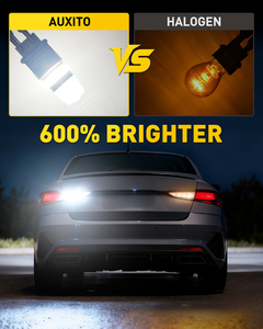 หลอดไฟ LED AUXITO 3157 สีขาว ไฟเลี้ยว T25 3157 3156 ไฟท้าย ไฟหน้า 6000K 12V 24V - Product Image 2