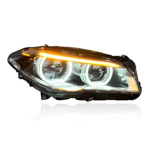 Sjc Xe Phần Cắm Và Chơi Phụ Tùng Ô Tô LED Đèn Pha Cho BMW 5 Series F10 F18 2011 2017 Đầu Đèn Lắp Ráp