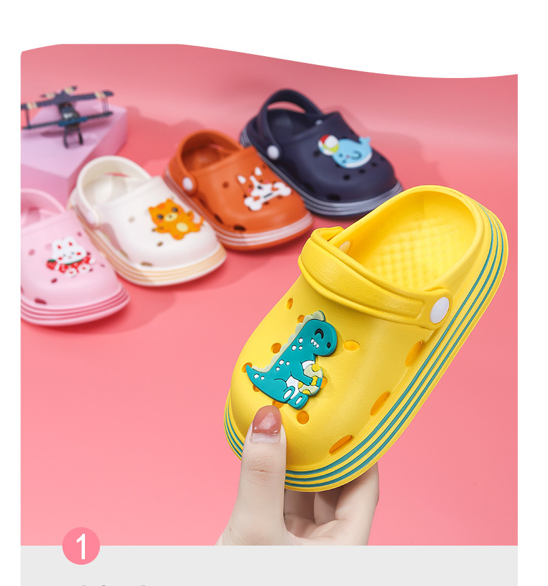 Summer Cartoon Clogs Shoes Garden Beach Slippers Sandals Non-Slip Clog for Kids