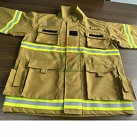 Jaket api hutan Wildland tunggal lapisan seragam pemadam kebakaran untuk pemadam kebakaran hutan