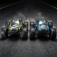 Voiture RC HOSHI N516 1/10 en stock aux États-Unis avec 4 roues motrices, vitesse maximale de 46 km/h, 2,4 GHz, étanche, 2 batteries, tout-terrain, monster stunt