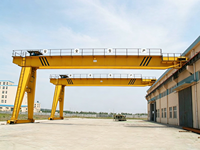 Grue portique électrique à double poutre de 10, 20, 30 et 50 tonnes, grande capacité de levage, grue semi-portique à double poutre BMG