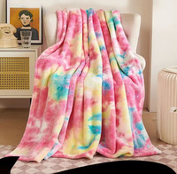 Usine directe Super confortable et doux enfants jeter couverture moelleux vison Sherpa couverture avec dessin animé conception couverture polaire respectueuse de la peau
