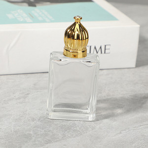 15ml Luxury UV Glass Essential Oil Roller Ball <b>Bottle</b> Electroplated High End Refillable Empty Container - Product Image 4