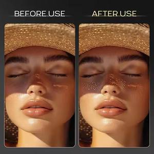 Autocollant de tatouage temporaire imperméable à l'eau or moucheté taches de rousseur coeurs célestes étoiles patchs de maquillage fêtes <span class=keywords><strong>photographie</strong></span> - Product Image 4