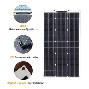 แผงโซลาร์เซลล์แบบยืดหยุ่น Sunfield SFED-F100HDT ประสิทธิภาพ 24% 100W 19.8V โมโนคริสตัลไลน์ HJT เซลล์  12V 5.05A IP67 - Product Image 2