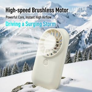 Portable <b>USB</b> <b>Mini</b> Handheld <b>Fan</b> 5-Speed Rechargeable Lightweight for Travel Hotel & RV Use with 4-6 Hours Cooling - Product Image 5