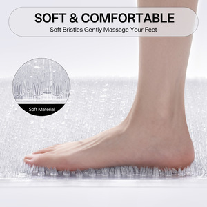 Alfombra Antideslizante para Baño, Rectangular, Color Sólido, Diseño Minimalista, para Ducha, Inodoro y Lavadero - Product Image 3