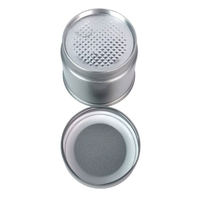 Boîtes de conserve en métal de qualité alimentaire personnalisées en gros, 73*73 mm, petites boîtes métalliques étanches à l'air, emballage pour thé matcha en poudre, café
