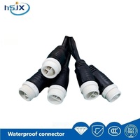 Conector de Cable LED Impermeable Multipolar de Cobre y Nylon 10A Personalizado HE SHENG JIA XING M20 para Luces LED de Exterior