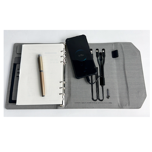 Sạc không dây ngân hàng điện máy tính xách tay với USB Flash Drive Led Logo Powerbank Nhật Ký kế hoạch máy tính xách tay với ngân hàng điện - Product Image 3