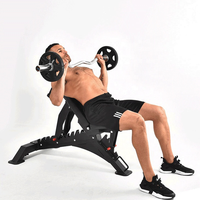 Banc de musculation réglable DINUO, robuste, inclinable et déclinable, pour la salle de sport, la maison et le studio de fitness