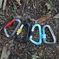 Mousquetons en aluminium robustes 12KN à verrouillage par torsion, personnalisables avec logo, légers pour la randonnée, le camping, les hamacs, les clés, les porte-clés et les laisses de chien