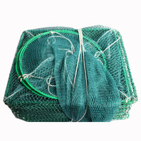 Long piège de pêche crabe crevettes Cage grand mur piège taille personnalisée piège de pêche filet de pêche bleu HDPE Rectangle écrevisse receveur