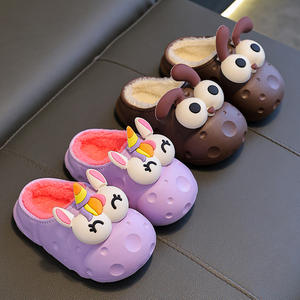 Chaussons d'hiver <span class=keywords><strong>pour</strong></span> enfants en PVC, dessin animé, intérieur, antidérapants, chauds, désodorisants, garçons, filles, imperméables, demi-<span class=keywords><strong>talon</strong></span>, semelle souple, bébé Mao Mao, vêtements d'extérieur - Product Image 3