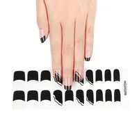 Huizi Gel Nail Wraps Desain Baru Stiker Kuku Gel Dengan Lampu UV