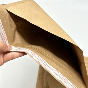 Enveloppes d'expédition rembourrées en papier kraft brun écologique, compostables et résistantes aux chocs - Product Image 4