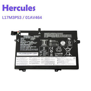 Batterie d'ordinateur portable 45Wh L17M3P53 01AV464 L17M3P54 01AV465 L17C3P52 01AV466 L17L3P52 01AV463 pour <span class=keywords><strong>Lenovo</strong></span> <span class=keywords><strong>ThinkPad</strong></span> L480 <span class=keywords><strong>L490</strong></span> L580 L590 - Product Image 1