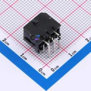 WAFER-MX300WZ-23A Wire-to-Board Pin Header Bent Lead Through Hole,P=3mm Connector 2x3P 3mm Right Angle Insert 2 - Product Image 2
