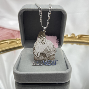 Collana in Acciaio Inossidabile Fatingna, Collana Personalizzata con Foto, Ciondolo con Targhetta Personalizzata per Bambini, Gioielli Commemorativi Personalizzati - Product Image 4