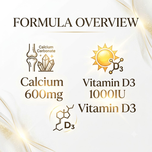 OEM ODM แคลเซียม วิตามินดี3 ชนิดเม็ด 600 มก. 1000IU 60 เม็ด อาหารเสริม แร่ธาตุสมดุล - Product Image 3