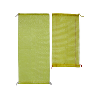 Sac en filet monofilament PP haute résistance avec cordon de serrage pour l'emballage des agrumes et des fruits de mer, sacs en filet plastique transparent durables