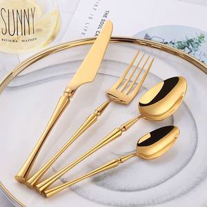 Dinnerware Knife <b>Fork</b> <b>Spoon</b> 304 Stainless Steel Knife <b>Fork</b> <b>Spoon</b> Flatware Wooden Handle Cutlery <b>Set</b> - Product Image 5