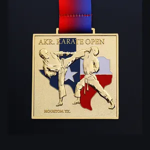 कस्टम नया डिज़ाइन चिली ध्वज 3डी सॉफ्ट इनेमल जिंक मिश्र धातु धातु पदक तायक्वोंडो स्पोर्ट कुंग फू जूडो Bjj मेडल रिबन के साथ