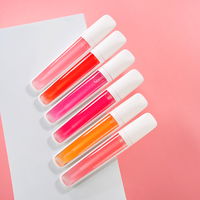 Nouveau Meilleur Brillant à Lèvres Personnalisé à la Fraise, Fournisseurs, Brillant, Sans Logo, Marque Privée Personnalisable, Hydratant, Repulpant, Effet Gelée