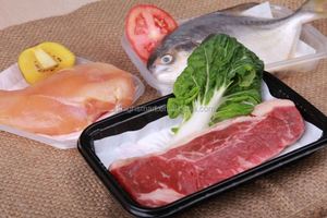 Foam Linstar Linpac Absorbent Polystyrene <b>Meat</b>/<b>Poultry</b>/Fish Tray Pad Butcher Absorbing Pad - Product Image 3