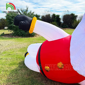 Inflable Papá Noel reclinable decoraciones navideñas personalizadas 3M 6m 8M inflables decoración al aire libre publicidad inflable Papá Noel - Product Image 4