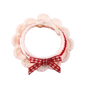 Bufanda para Gato Tejida a Mano, Accesorio para Mascotas, Rojo, Azul, Rosa, Decorativa, para Todas las Estaciones, Ropa para Mascotas - Product Image 1