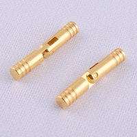 Charnière à broche cylindrique en laiton massif couleur or 30 mm pour boîte en bois, boîte à bijoux, accessoires de valise