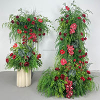 Monet Garden - Combinación de Flores Artificiales de Seda de Lujo para Decoración de Actividades al Aire Libre, Bola de Flores Colgante para Pasillos