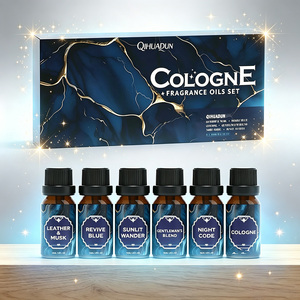 Coffret d'huiles <span class=keywords><strong>parfum</strong></span>ées Cologne 14 x 10 ml – Leather Musk, Revive, Blue Wander, Sunlit Night, Code <span class=keywords><strong>Gentleman</strong></span> – Mélange pour <span class=keywords><strong>Homme</strong></span> OEM - Product Image 1