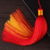 Sjzmm 16cm pur fait à la main exquis chinois soie rayonne gland avec multicolore 100% rayonne fil glands pour la fabrication de bijoux
