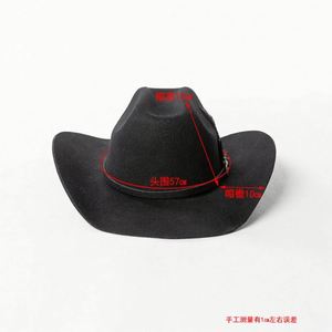 Wholesale Luxury High Quality Customize Old School Camo Felt Bulk Australia Wool Wooly Vintage Cowboy Men Hat With Feather Band - Product Image 3