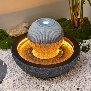 Fuente de Agua Decorativa para Patio Quanfangyuan, Fuente de Piso Circulante, Decoración para Jardín y Villa - Product Image 3