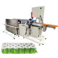 Scie à ruban entièrement automatique pour la découpe de rouleaux de papier, machine de découpe à ruban pour usine de transformation du papier, pour serviettes de cuisine perforées