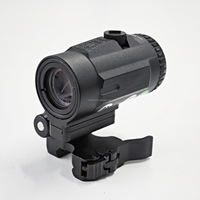 Hunting Optic Sight 3X22mm Fixed 3X Magnifier Scope Quick Release Mount Aluminum Alloy Compatible Red Dot Sight Combination