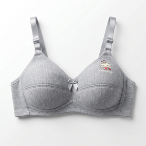 Sujetador juvenil anti-golpes en stock para niñas, transpirable, <span class=keywords><strong>de</strong></span> copa fija, para <span class=keywords><strong>la</strong></span> <span class=keywords><strong>pubertad</strong></span>, para busto pequeño, primer sujetador sin aros para niñas. - Product Image 3