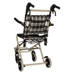 Wholesale black and white <span class=keywords><strong>plaid</strong></span> easy to carry foldable <span class=keywords><strong>wheelchair</strong></span> - Product Image 3