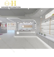 Vitrine de présentation de cosmétiques personnalisée, présentoir de maquillage, mobilier cosmétique pour la présentation de cosmétiques